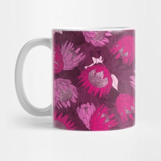 Hot Pink King Protea Mug